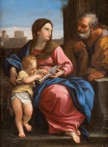 CHIARI Bartolomeo Giuseppe 1654-1727,DIE HEILIGE FAMILIE MIT MARIA, JOS,Hargesheimer Kunstauktionen 2017-09-23
