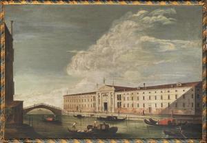 CHIARUTTINI Francesco 1748-1796,RIO DE' MENDICANTI CON GONDOLE E BARCAIOLI,Pandolfini IT 2019-02-26