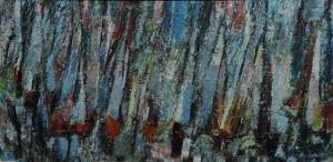 CHICOINE Owen 1916,Abstract in blues,Mallams GB 2012-05-23