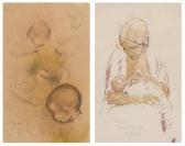 CHIESA Pietro 1876-1959,Mère et enfant,Dogny Auction CH 2016-03-15