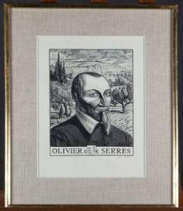 CHIEZE Jean Andre 1898-1975,Portrait d'Olivier de Serres,Etienne de Baecque FR 2021-12-13