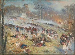 CHIGOT Alphonse Charles 1824-1917,La bataille de Froeschwiller-Woerth,1870,Mercier & Cie 2023-06-25