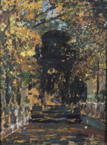CHIGOT Eugene 1860-1927,Rotunde im Park,Peter Karbstein DE 2024-03-16
