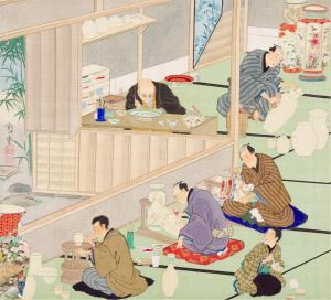 CHIKASHIGE Morikawa 1869-1882,Craftsmen, workers and beauties,19th century,Sotheby's GB 2021-12-14