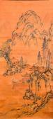 CHIKUTO nakabayashi 1776-1853,mountainous landscape,888auctions CA 2019-09-26