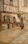 CHILDERS Milly 1800-1900,A sunny street with figure of a lady,Bonhams GB 2004-04-06