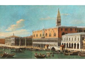 CHILONE Vincenzo 1758-1839,BLICK AUF DEN DOGENPALAST IN VENEDIG,1780,Hampel DE 2023-09-28