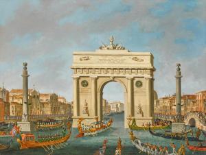 CHILONE Vincenzo 1758-1839,Napoleon Bonaparte (1769–1821) entering Venice by ,Sotheby's 2023-07-06