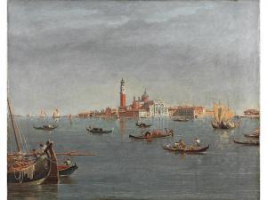 CHILONE Vincenzo,VENEDIG – BLICK AUF DIE INSEL SAN GIORGIO MAGGIORE,18th century,Hampel 2023-06-29