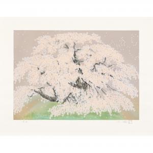 CHINAMI Nakajima 1945,WATERFALL OF CHERRYBLOSSOM,1992,New Art Est-Ouest Auctions JP 2024-02-23