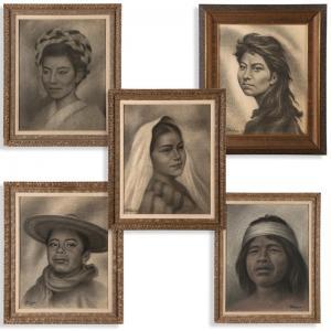 CHINAS Joaquin,Portraits of Mexican women and children: ''Trini'',John Moran Auctioneers 2016-01-27