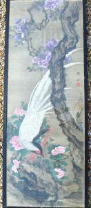 CHINESE SCHOOL,A white pheasant, magnolia and peonies,Andrew Smith and Son GB 2016-04-03