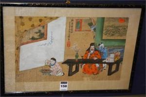 CHINESE SCHOOL,An elderly man taking tea,Shapes Auctioneers & Valuers GB 2015-10-03