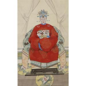 CHINESE SCHOOL,Dowager Portrait,Ripley Auctions US 2018-07-28