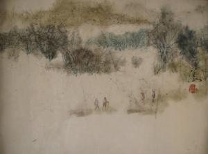 CHINESE SCHOOL,Figures in a Snowy Landscape,20th century,Litchfield US 2007-05-02