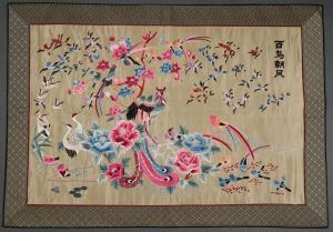 CHINESE SCHOOL,FOUR CHINESE SILK EMBROIDERED PANELS,Jackson's US 2018-11-27