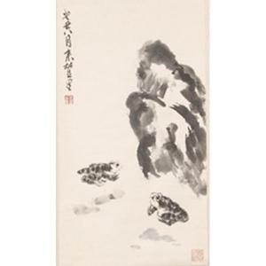 CHINESE SCHOOL,frog landscape,Ripley Auctions US 2012-01-28