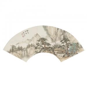 CHINESE SCHOOL,PAIR OF FAN-FORM LANDSCAPES,Waddington's CA 2011-06-06