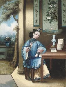 CHINESE SCHOOL,Portrait of a lady seated,Christie's GB 2010-04-22