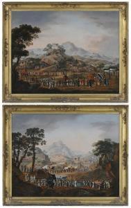 CHINESE SCHOOL,ritual processional scenes,1800,Brunk Auctions US 2018-03-23