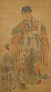 CHINESE SCHOOL,Scholar beside a young Acolyte,Bonhams GB 2008-12-09