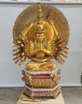 CHINESE SCHOOL,Thousand-Armed Guanyin; seated, on multi-tiered stand,Chait US 2020-09-13