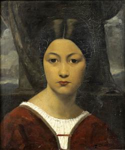 CHINI Dario 1847-1897,Portrait de femme,Millon & Associés FR 2005-12-09