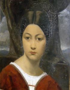 CHINI Dario 1847-1897,Portrait de femme.,Millon & Associés FR 2006-03-20