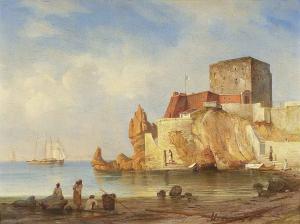 CHINNERY George 1774-1852,Vista do Forte do Ilhéu da Pontinha, Funchal com,Palacio do Correio Velho 2005-05-30