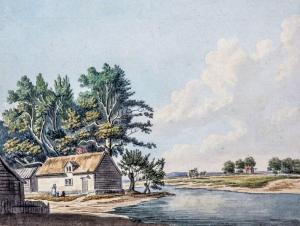 CHINNERY W 1800-1800,A river landscape with cottage and coach beyond,Martel Maides GB 2013-03-14