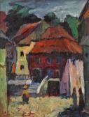 CHINOKASTRA ISTRATI Despina 1912-1977,Houses in Transylvania,1949,Artmark RO 2023-09-20