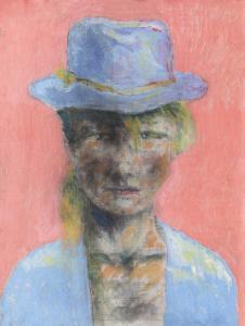 CHINTILA Andrei 1958-2007,Portrait with Blue Hat,1985,Artmark RO 2022-11-21