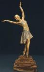 CHIPARUS Demeter Haralamb 1886-1947,DANSEUSE BRAS LEVES,Kohn FR 2009-08-06