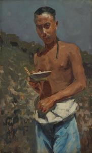 CHIRKOV Aleksandr Innoken'ev 1865-1913,Garçon au bol de riz,1976,Piguet CH 2019-05-22