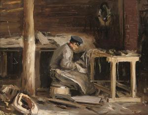 CHIRKOV Aleksandr Innoken'ev 1865-1913,The cobbler,Christie's GB 2009-06-11