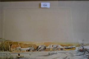 CHISWELL JONES jonathan 1944,View of farm buildings in snow,Lawrences of Bletchingley GB 2015-04-28