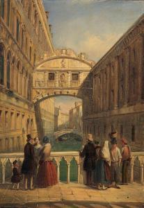 CHITTò BARUCCHI Giuseppe 1817-1900,Veduta del Ponte dei Sospiri,Farsetti IT 2013-04-12
