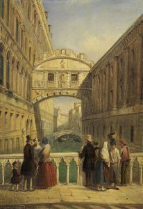 CHITTò BARUCCHI Giuseppe 1817-1900,Veduta del Ponte dei Sospiri,Farsetti IT 2015-04-16