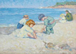 CHITTENDEN Alice Brown 1859-1945,Children on the Beach,Bonhams GB 2023-08-02