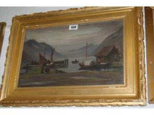 CHITTY Cyril 1800-1900,Highland loch scene with figures,Lawrences of Bletchingley GB 2007-12-04