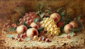CHIVERS Frederick H 1881-1965,still life of peaches and grape,1922,Rogers Jones & Co GB 2021-04-17