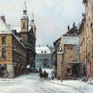 CHMIELINSKI Wladyslaw 1911-1979,A Winter day in Warsaw,Bruun Rasmussen DK 2016-02-22