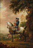 CHODOWIECKI Daniel Nikolaus 1726-1801,REITERBILDNIS FRIEDRICH DES GROSSEN,Hampel DE 2018-04-12