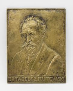 CHODZIŃSKI Kazimierz 1861-1921,Plakieta portretowa dr Tadeusza Rutowskiego,Rempex PL 2023-12-13