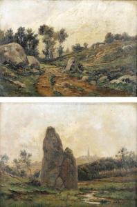 CHOISNARD félix 1846-1924,Le chemin de Loperec près de Tréboul,Deburaux & Associ FR 2009-01-13