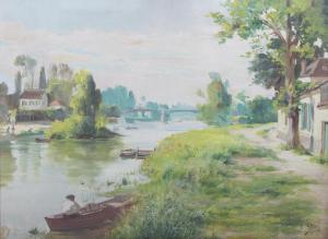 CHOLLET E,A river landscape,1902,Mallams GB 2019-07-29