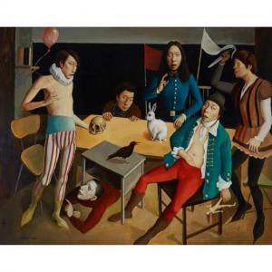 CHONG WANG JEFFREY 1979,SIX RIGHTEOUS MEN IN SOUTH PEKING,Waddington's CA 2018-10-20