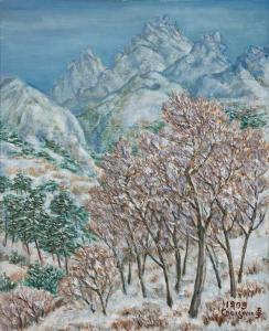 CHONG WOO Lee 1899-1981,Snowscape,1979,Seoul Auction KR 2010-03-11