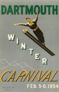 CHONTOS STEVE 1900-1900,DARTMOUTH WINTER CARNIVAL,1954,Swann Galleries US 2015-02-12