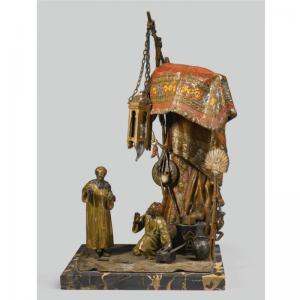 CHOTKA ANTON 1878-1928,"THE JEWELRY SELLER," A TABLE LAMP,Sotheby's GB 2009-03-18